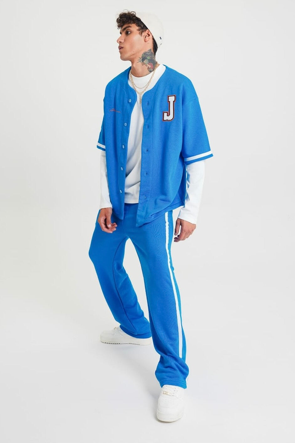 Set Baseball Hemd Hose Jogger Jogginganzug Sportanzug Oversize