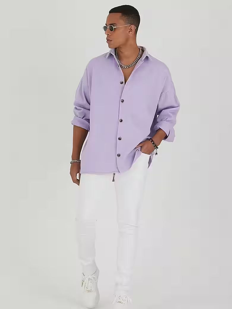 Jeanshemd Oversize Cotton Hemd 100% Baumwolle
