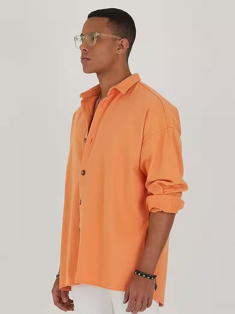 Jeanshemd Oversize Cotton Hemd 100% Baumwolle