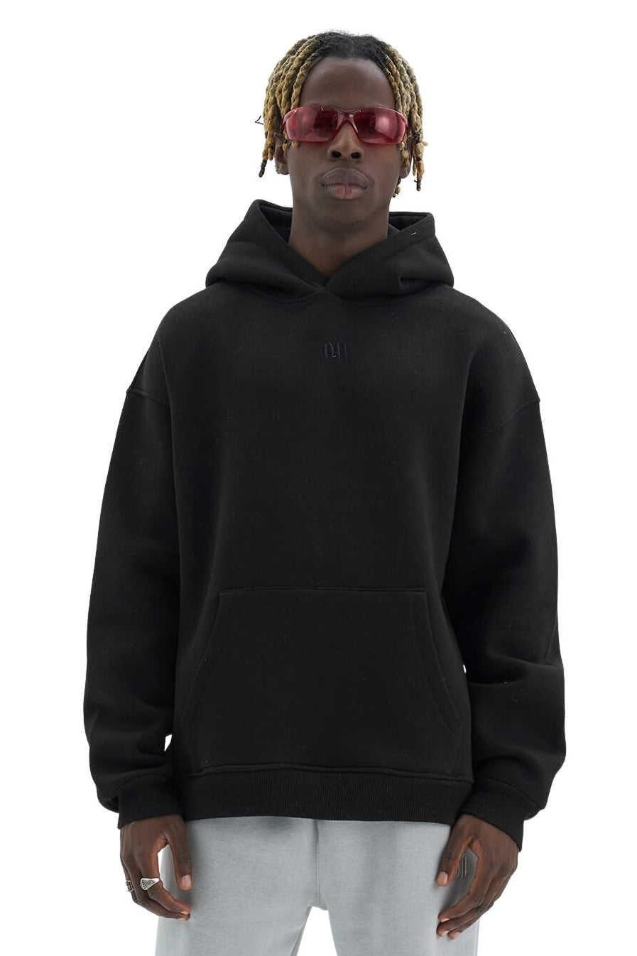 Oversize Hoodie einfarbig Basic Kapuzenpullover Unisex