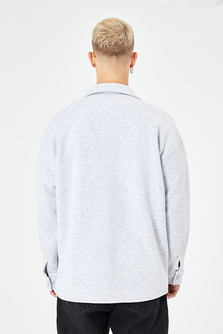 Hemdjacke aus Baumwolle in Oversize Fit Übergangsjacke