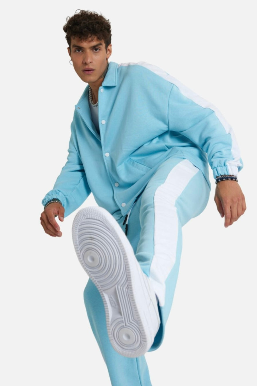 Jogginganzug Set Stripe mit Streifen Jacke Hose