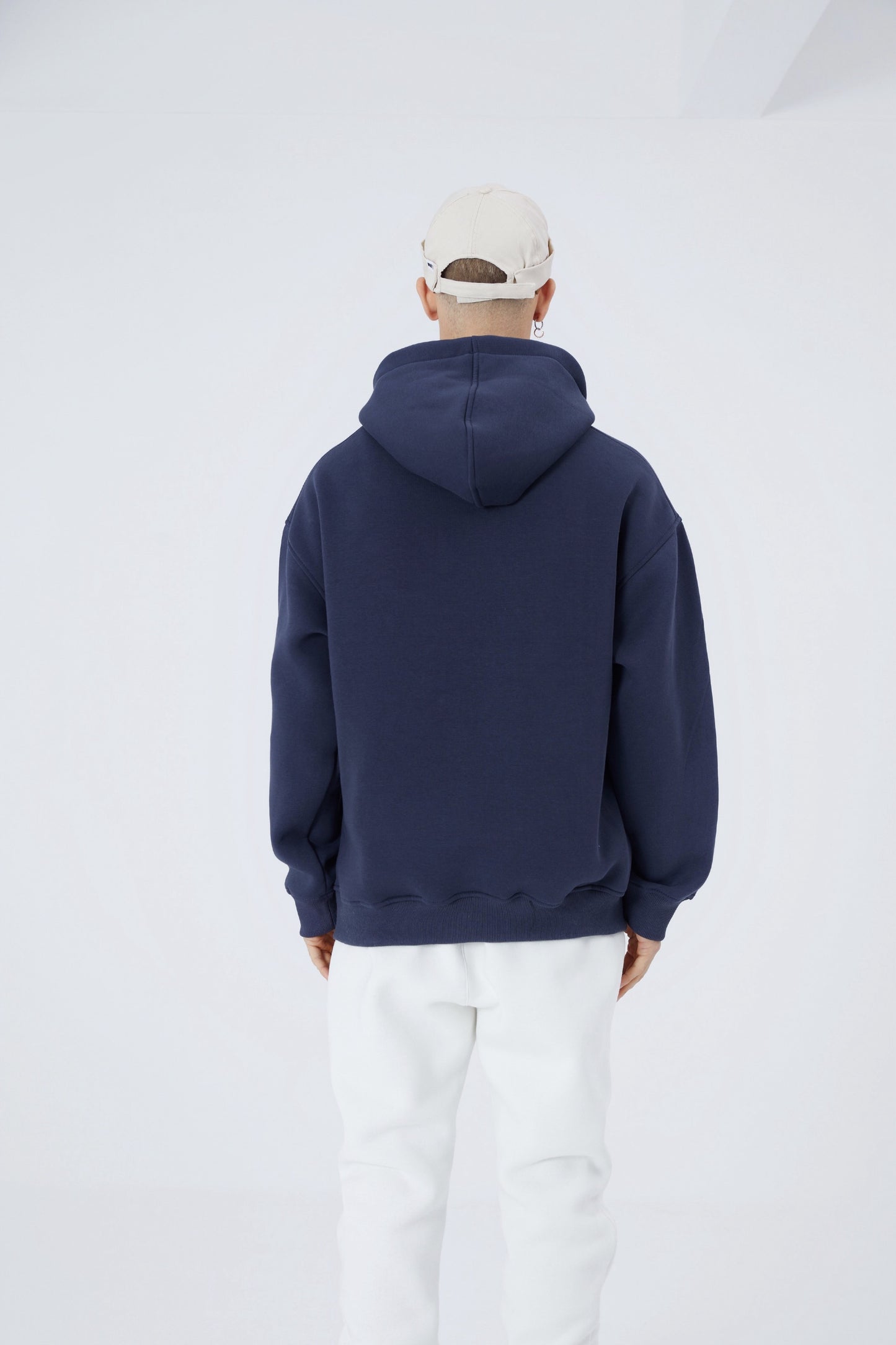 Oversize Hoodie einfarbig Basic Kapuzenpullover Unisex