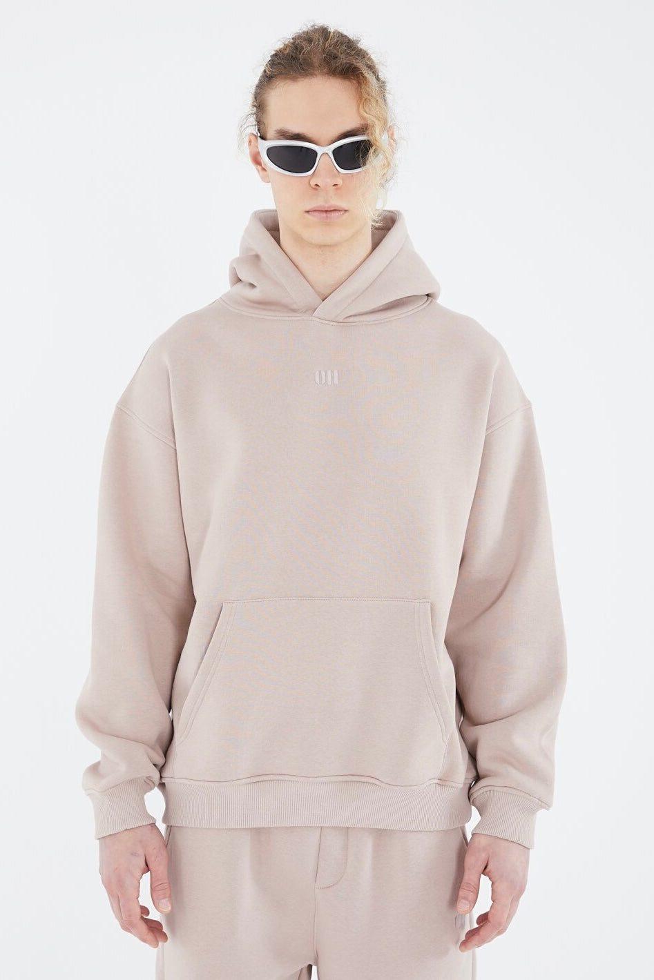 Oversize Hoodie einfarbig Basic Kapuzenpullover Unisex