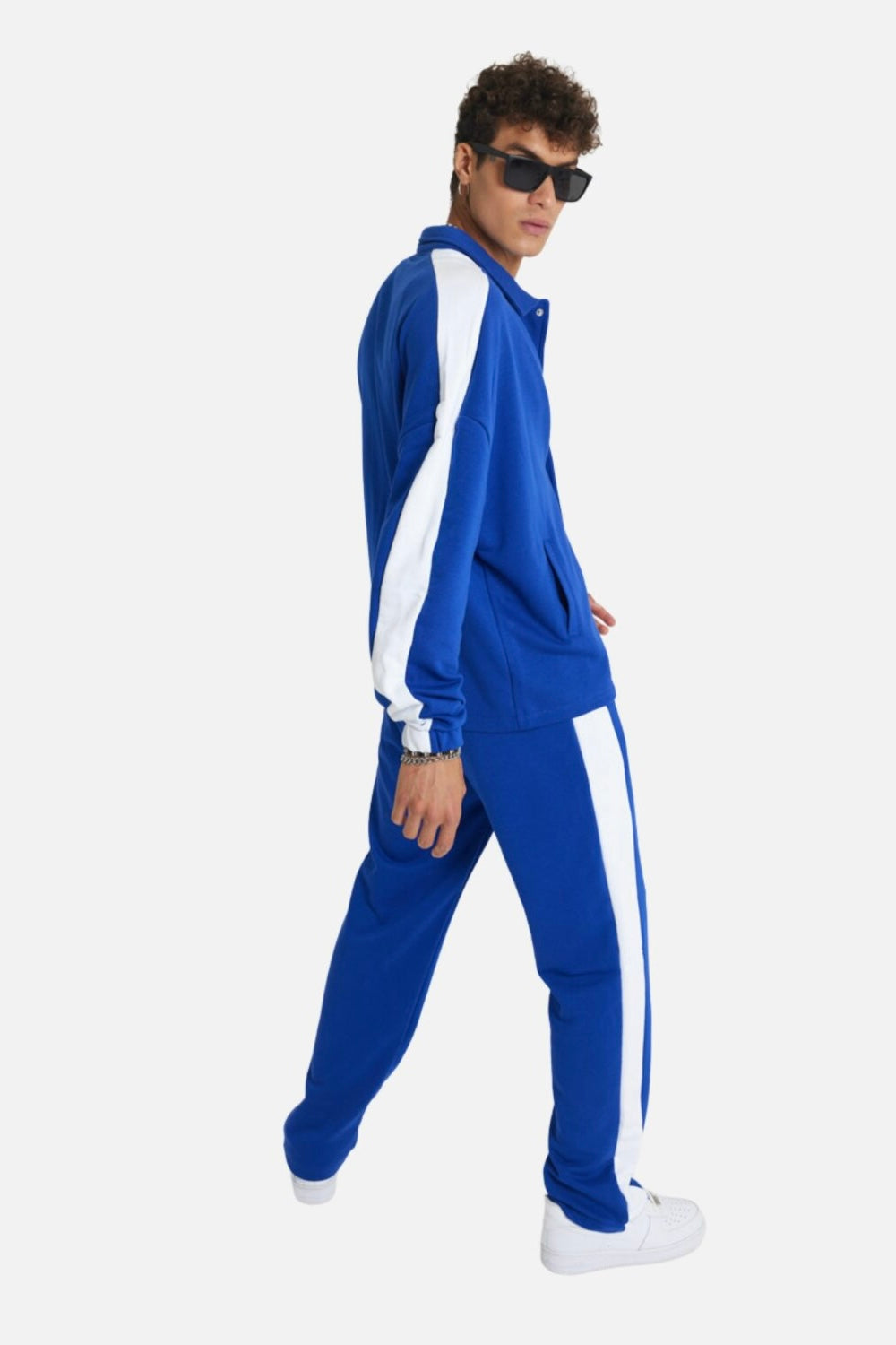 Jogginganzug Set Stripe mit Streifen Jacke Hose