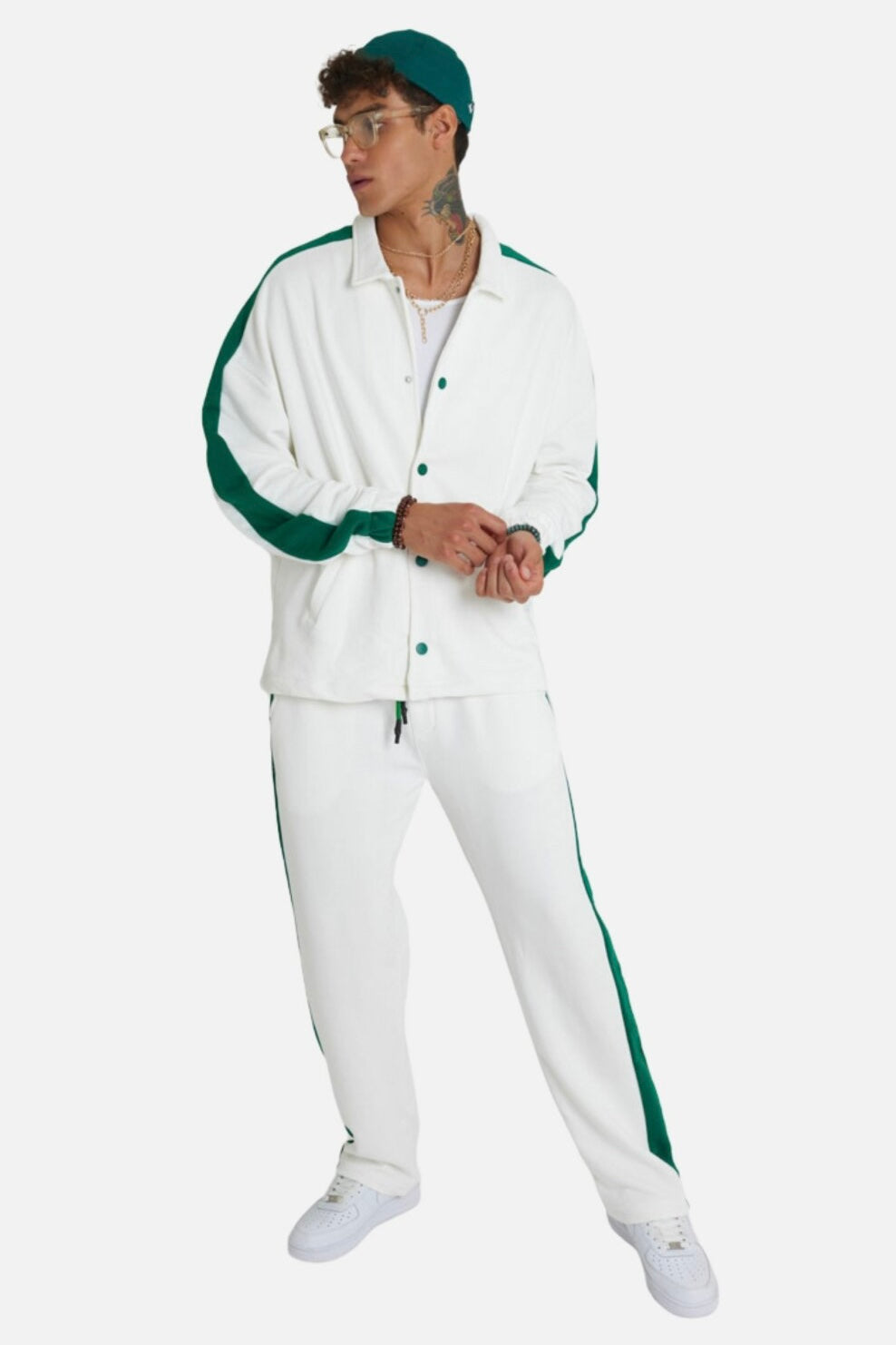 Jogginganzug Set Stripe mit Streifen Jacke Hose