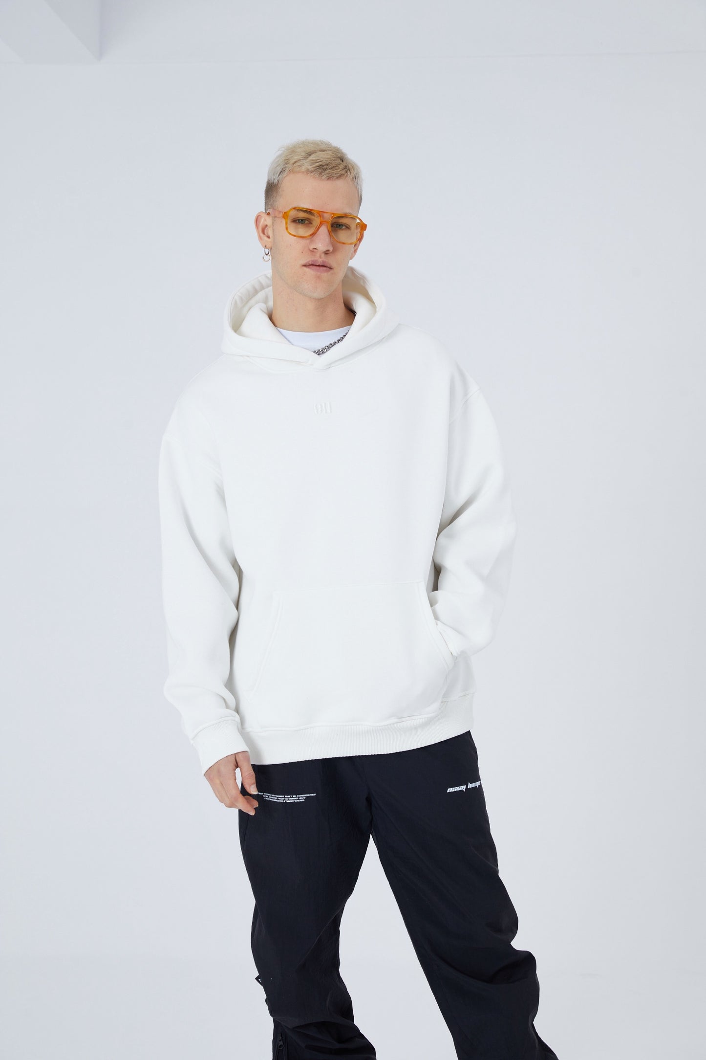 Oversize Hoodie einfarbig Basic Kapuzenpullover Unisex