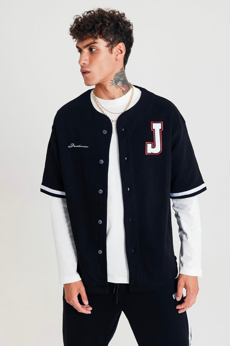Set Baseball Hemd Hose Jogger Jogginganzug Sportanzug Oversize