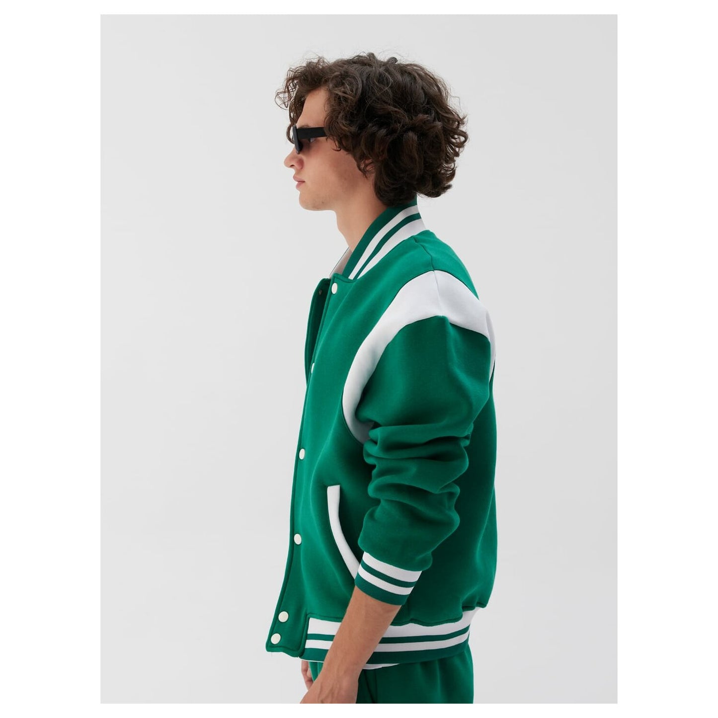 Basic Jacket Baseballjacke Baumwolle Herren Unisex Jacke