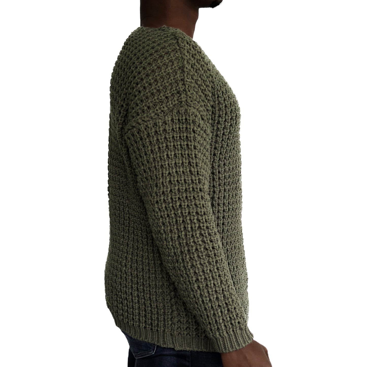 Casual Herren Strickpullover mit Rundhals-Ausschnitt
