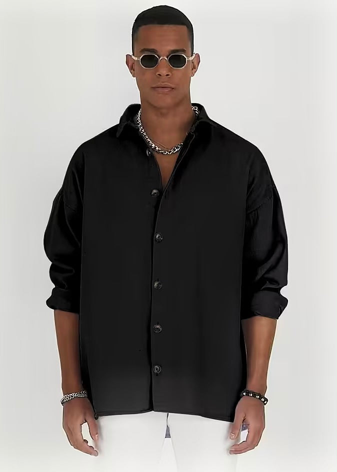 Jeanshemd Oversize Cotton Hemd 100% Baumwolle