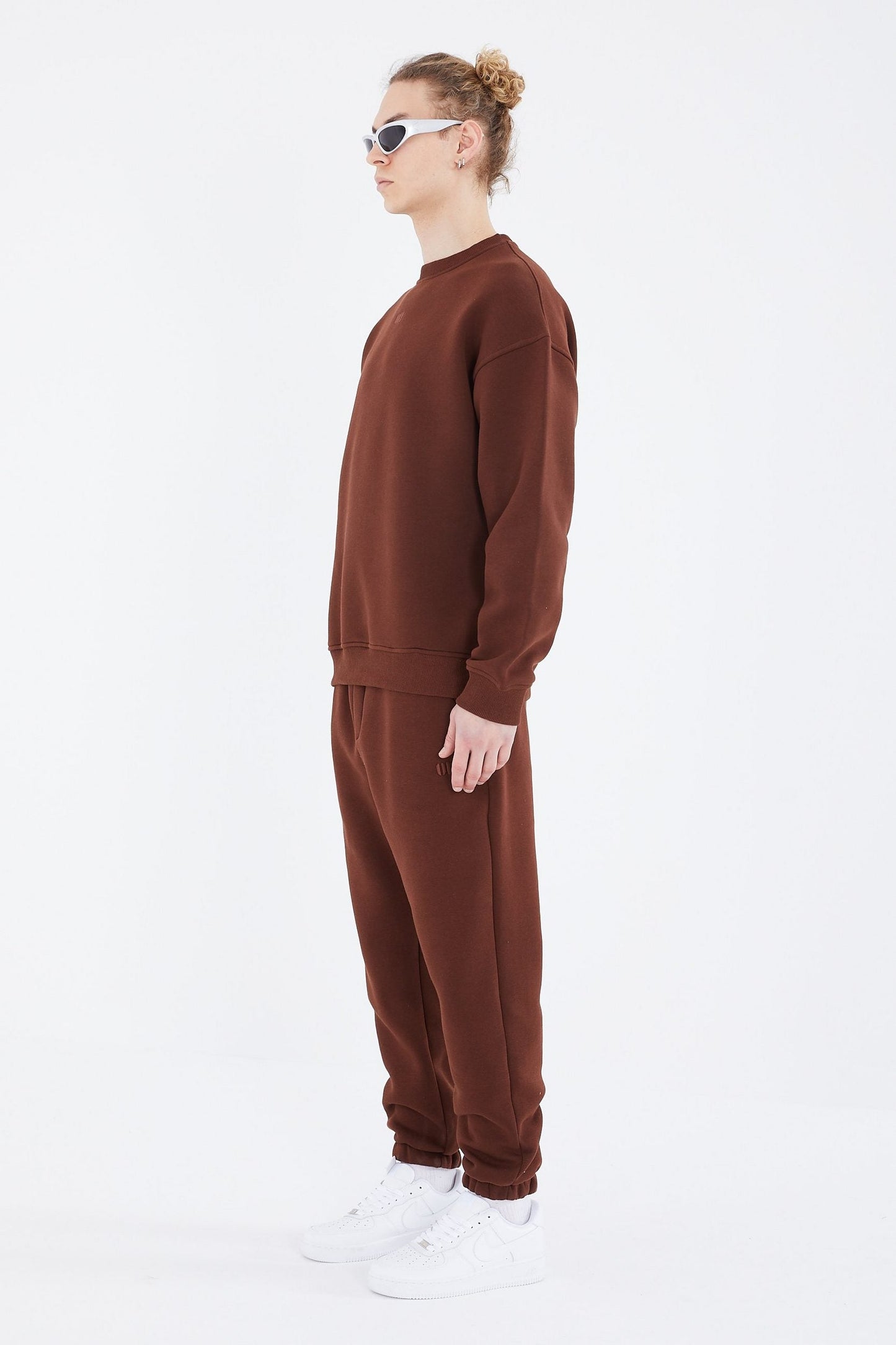 Basic Jogger Set Pullover Jogginghose Oversize Fit
