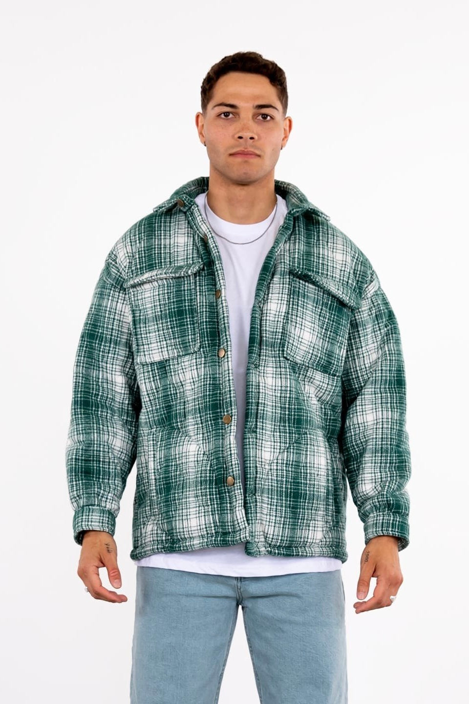Lumberjacket Jacket Kapitone Flanelljacke kariert Hemdjacke Holzfäller
