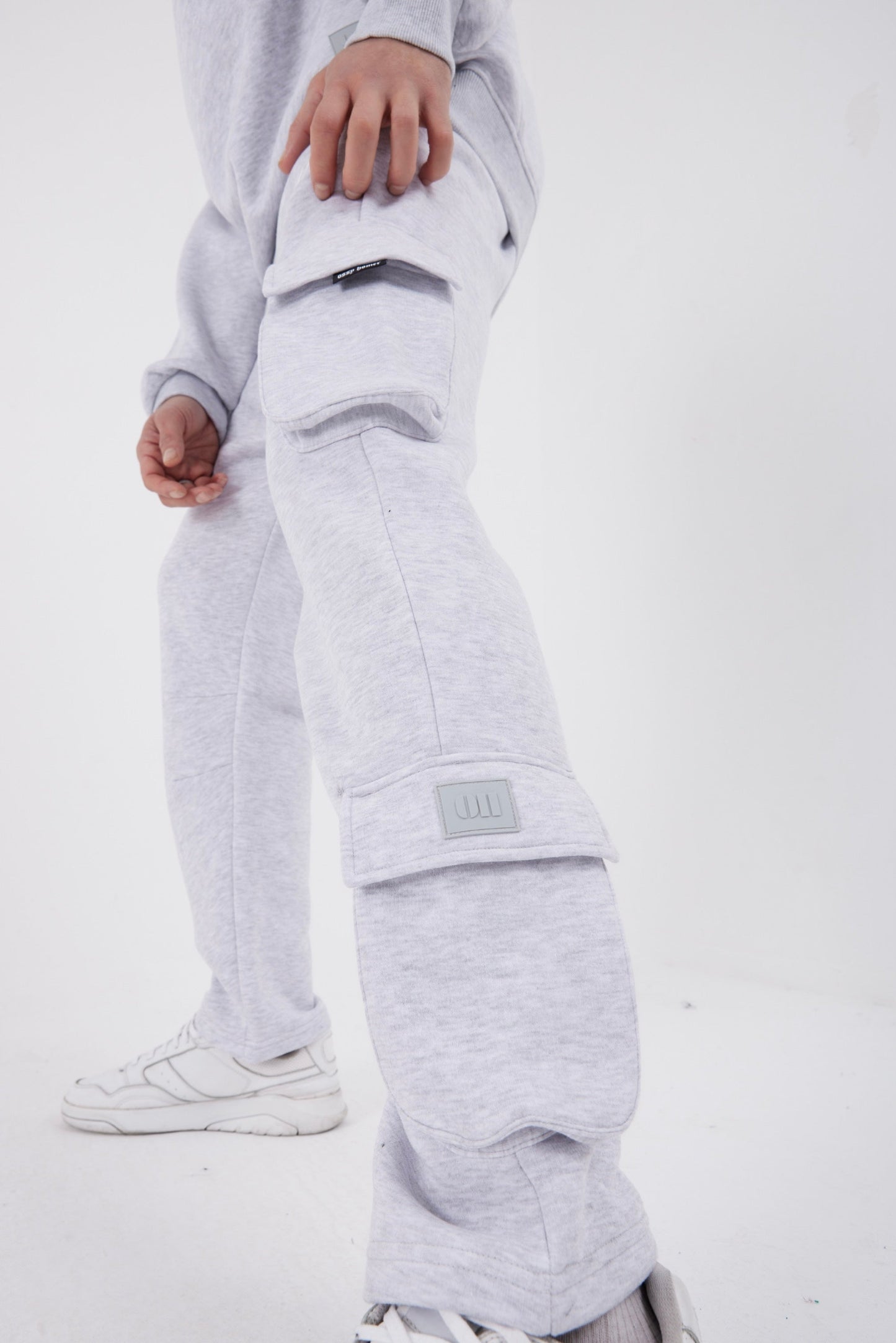 Jogginganzug Set Baumwolle Jogger Hoodie Pullover Oversize Fit