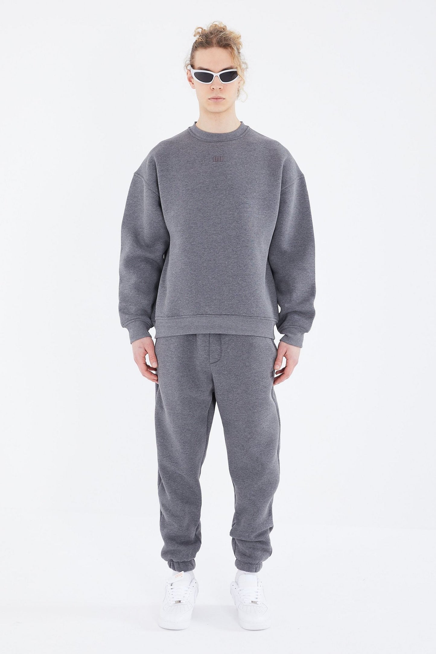 Basic Jogger Set Pullover Jogginghose Oversize Fit
