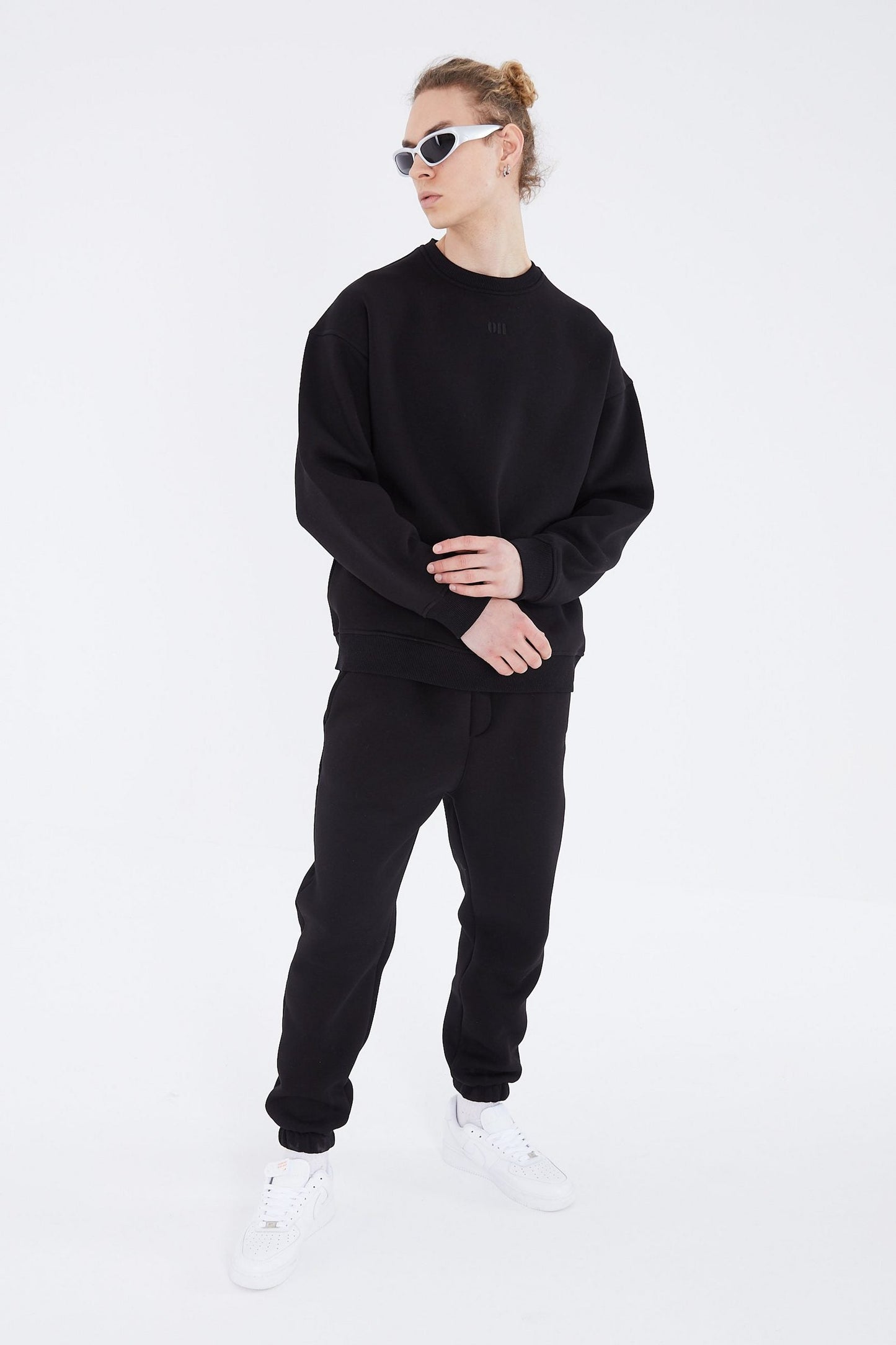 Basic Jogger Set Pullover Jogginghose Oversize Fit
