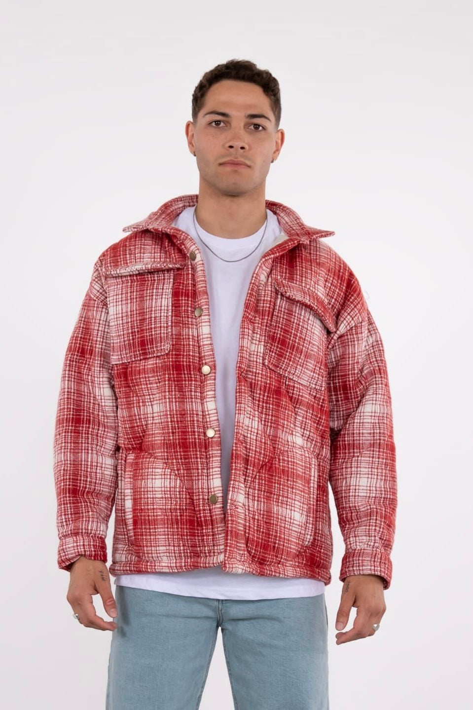 Lumberjacket Jacket Kapitone Flanelljacke kariert Hemdjacke Holzfäller