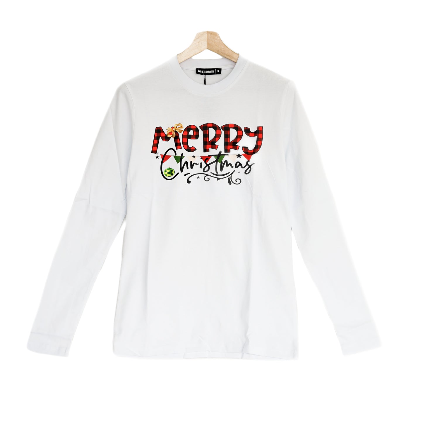 Ossy Homer 100% Cotton Baumwolle Oversize Sweatshirt Sweater Shirt Unisex weiß