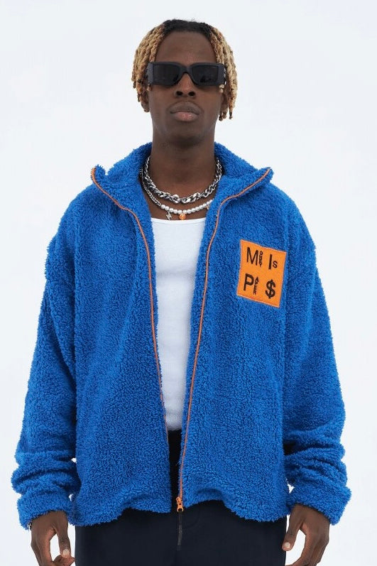 Teddy Jacket Money Is Paper Jacke Oversize Zipper