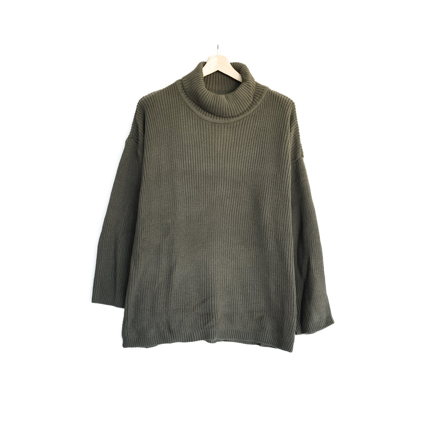 Männer Pullover mit Rollkragen, Drop Shoulder Oversize Fit Herren