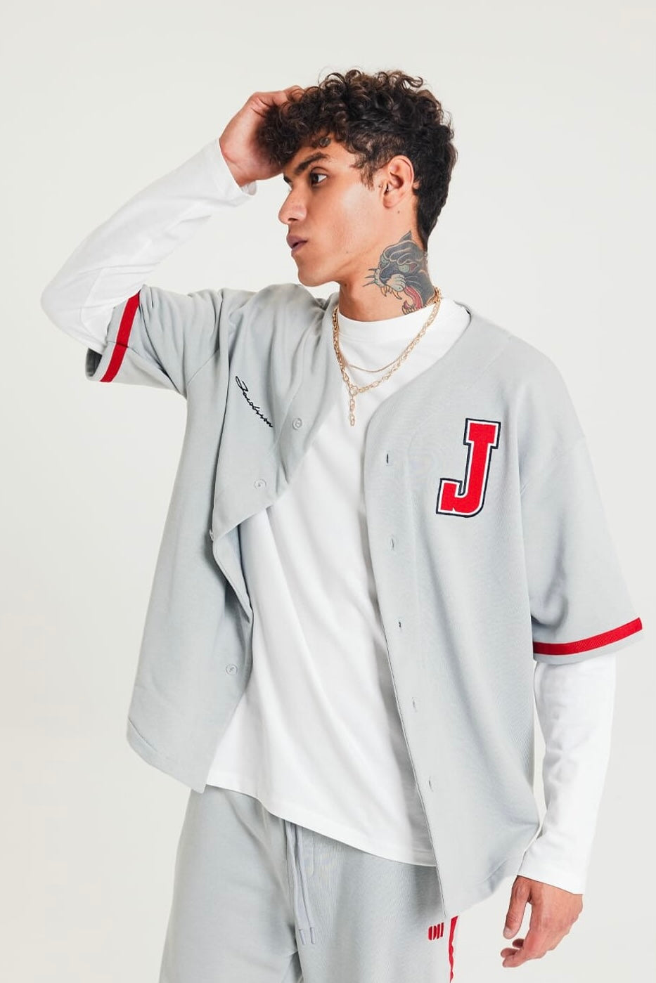 Set Baseball Hemd Hose Jogger Jogginganzug Sportanzug Oversize