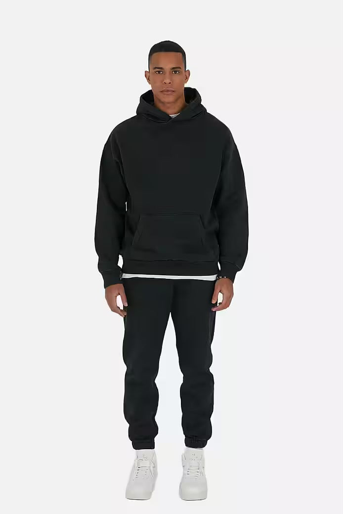 Set Jogger Hoodie 100% Baumwolle Cotton Trainingsanzug Hose Jogging Sportswear