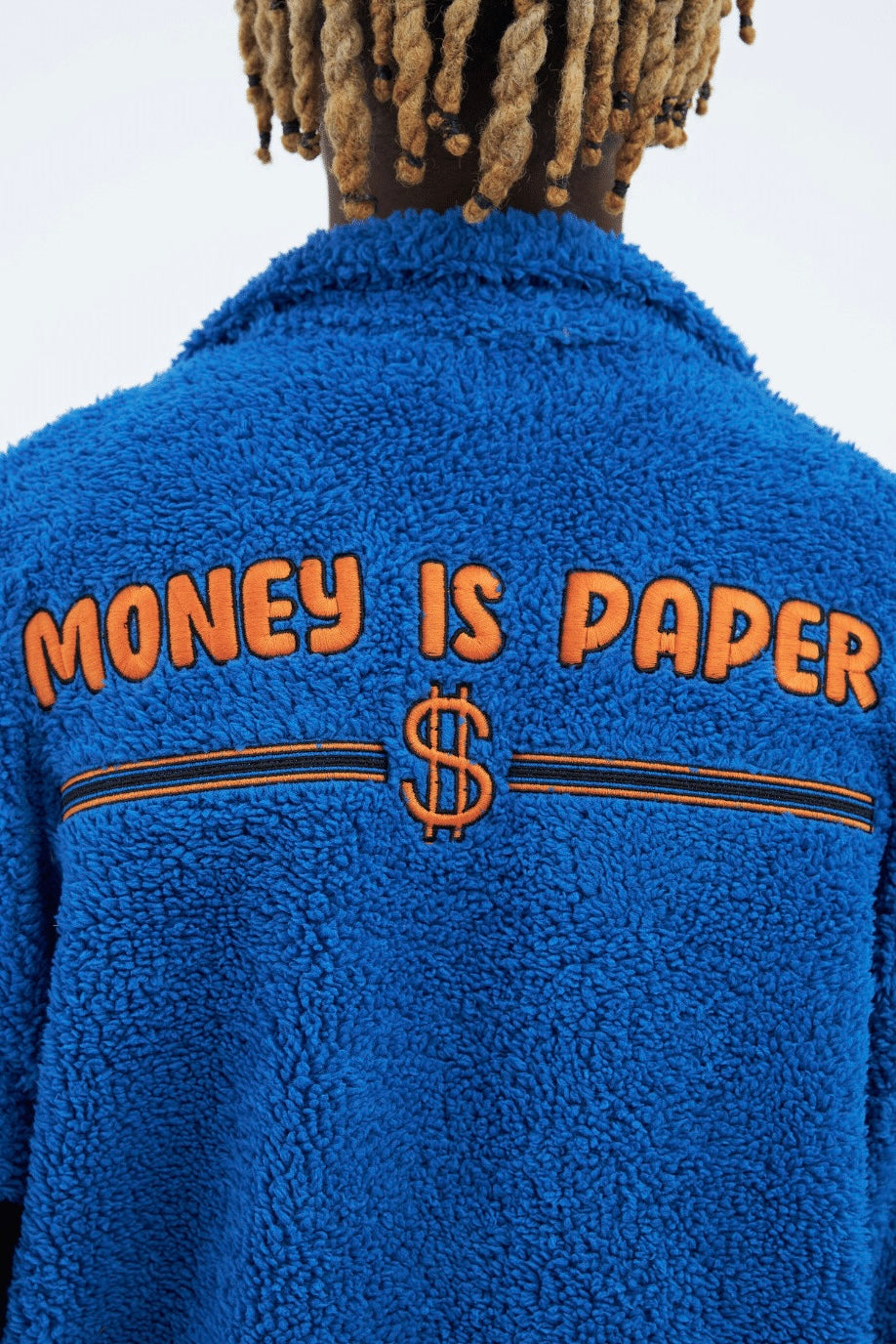 Teddy Jacket Money Is Paper Jacke Oversize Zipper