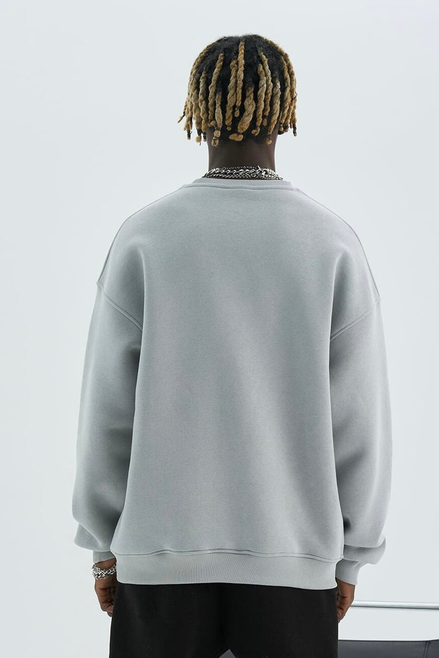 Basic Sweatshirt Oversize Fit Pullover Unisex