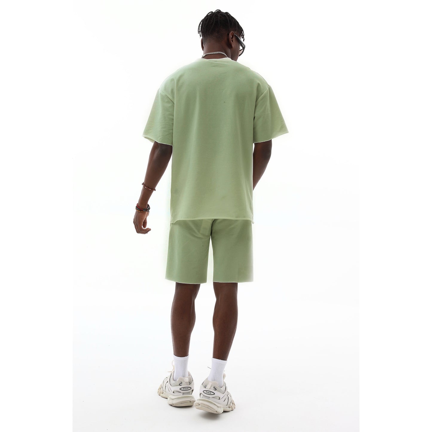 Sommer-Set für Herren - T-Shirt & kurze Joggerhose aus 100 % Polyester