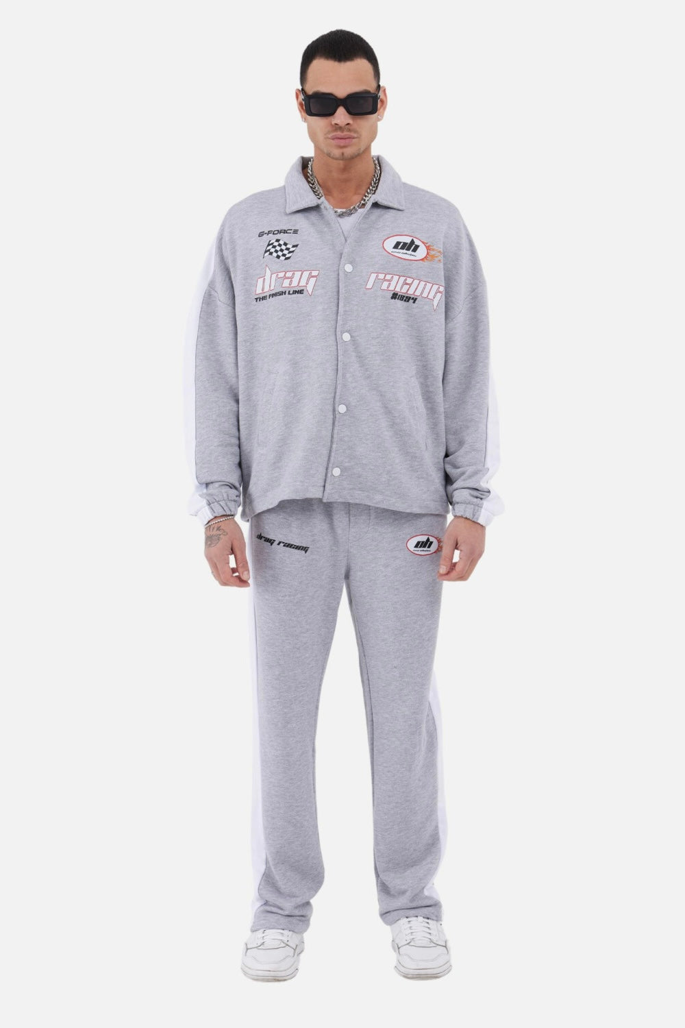 Trainingsanzug Set Drag Racing Freizeit Unisex Oversize