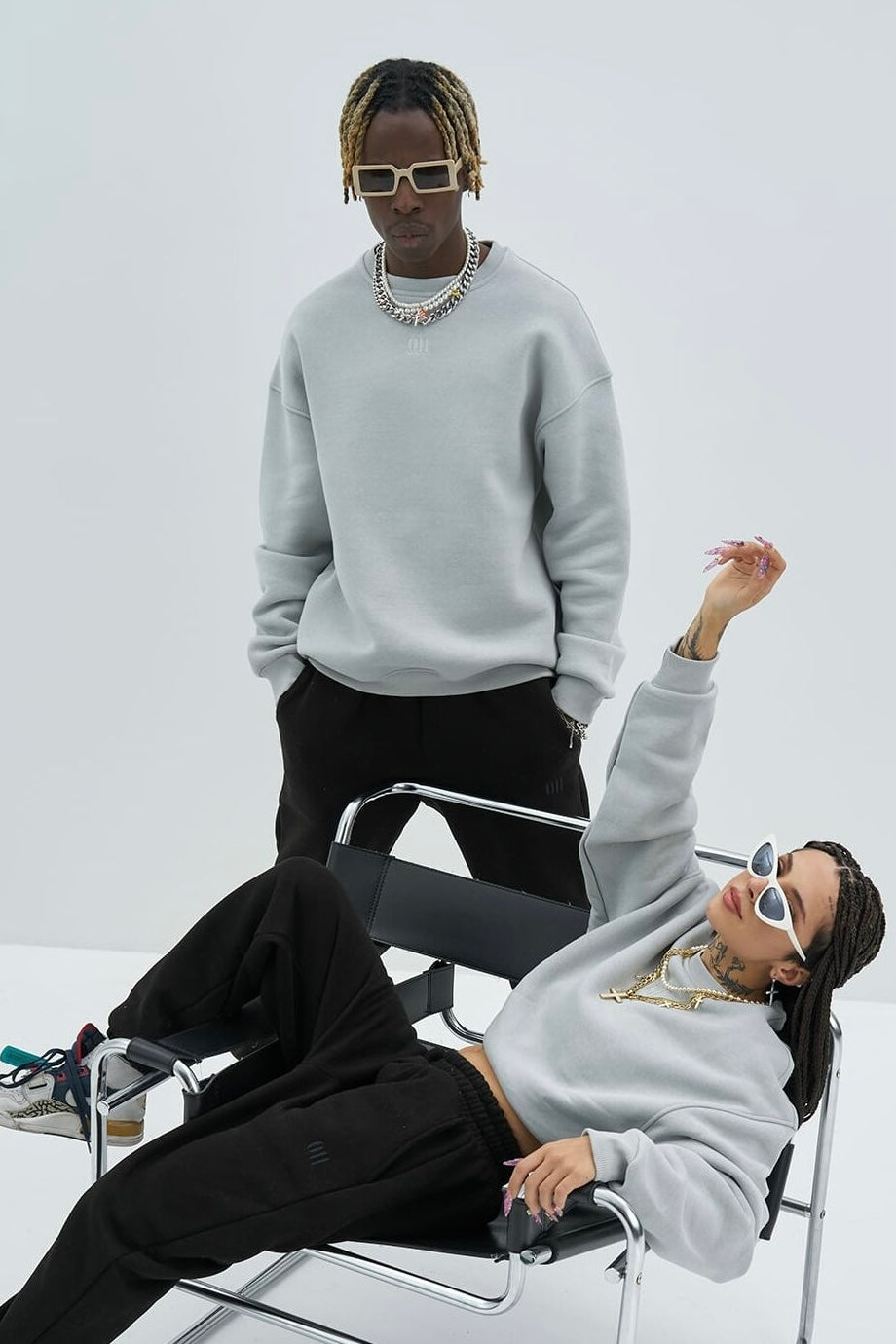 Basic Sweatshirt Oversize Fit Pullover Unisex