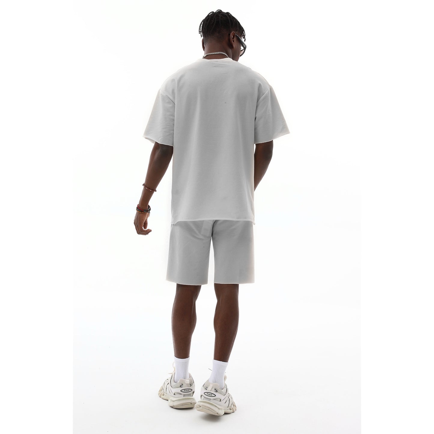 Sommer-Set für Herren - T-Shirt & kurze Joggerhose aus 100 % Polyester