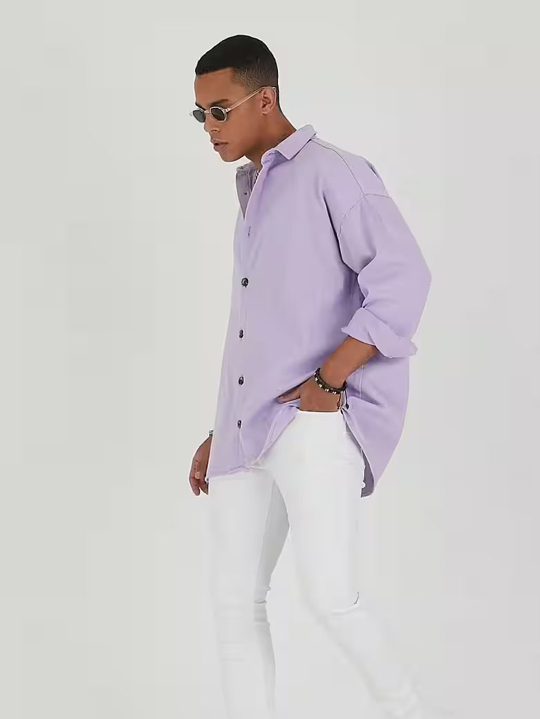 Jeanshemd Oversize Cotton Hemd 100% Baumwolle