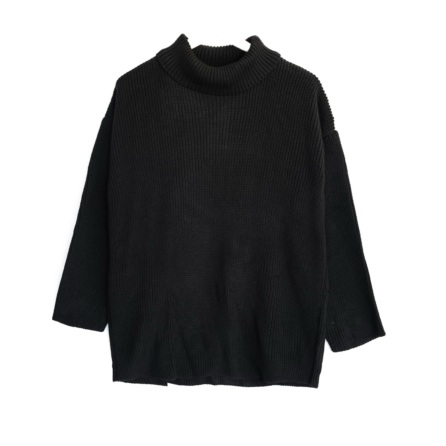 Männer Pullover mit Rollkragen, Drop Shoulder Oversize Fit Herren