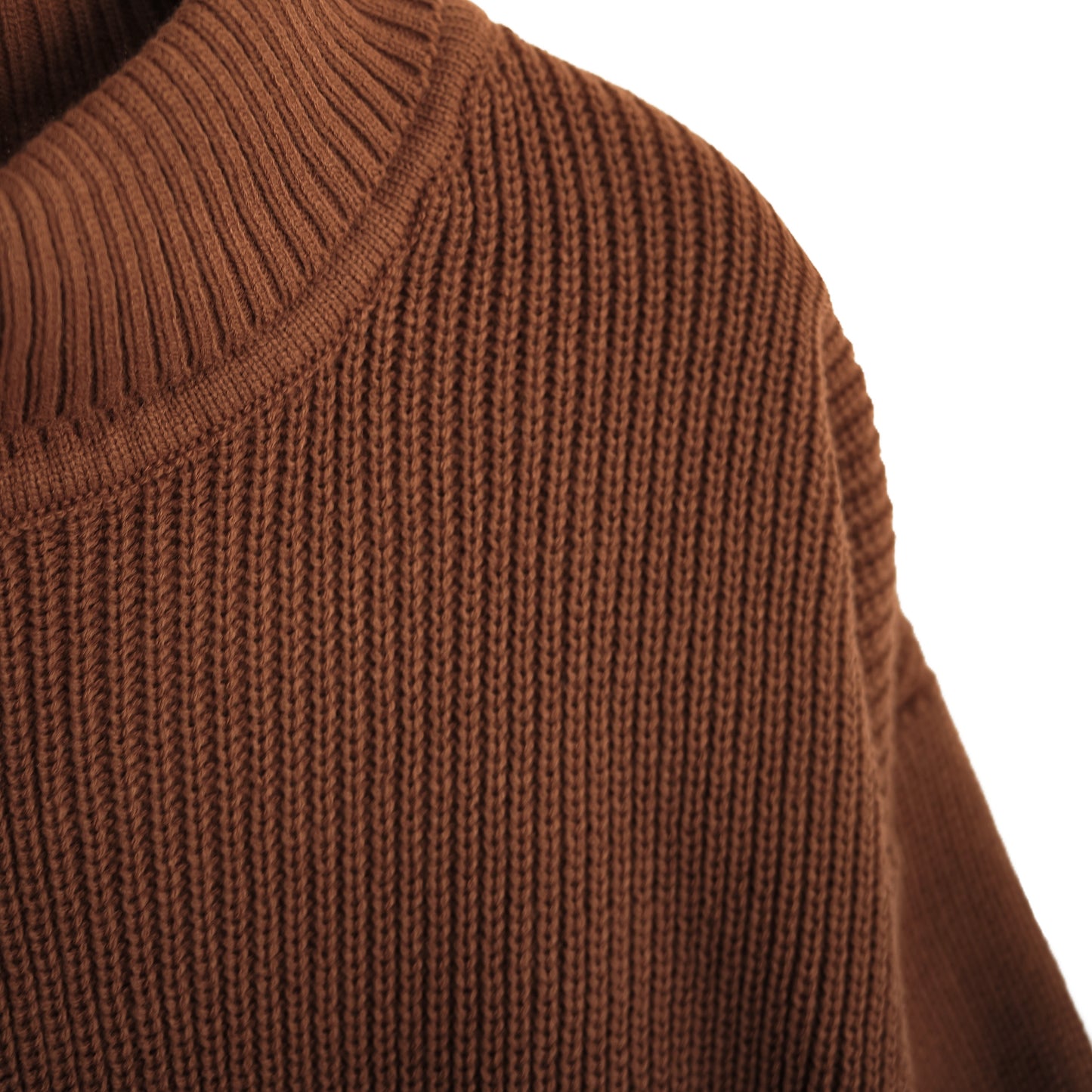 Männer Pullover mit Rollkragen, Drop Shoulder Oversize Fit Herren