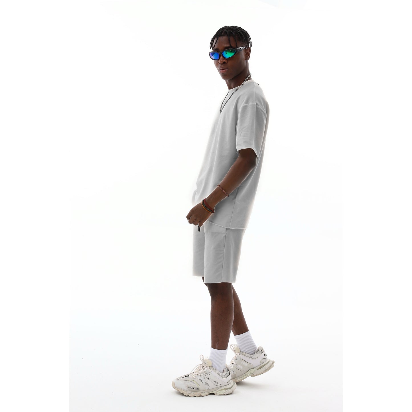 Sommer-Set für Herren - T-Shirt & kurze Joggerhose aus 100 % Polyester