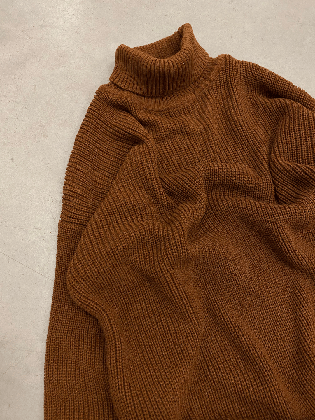 Männer Pullover mit Rollkragen, Drop Shoulder Oversize Fit Herren