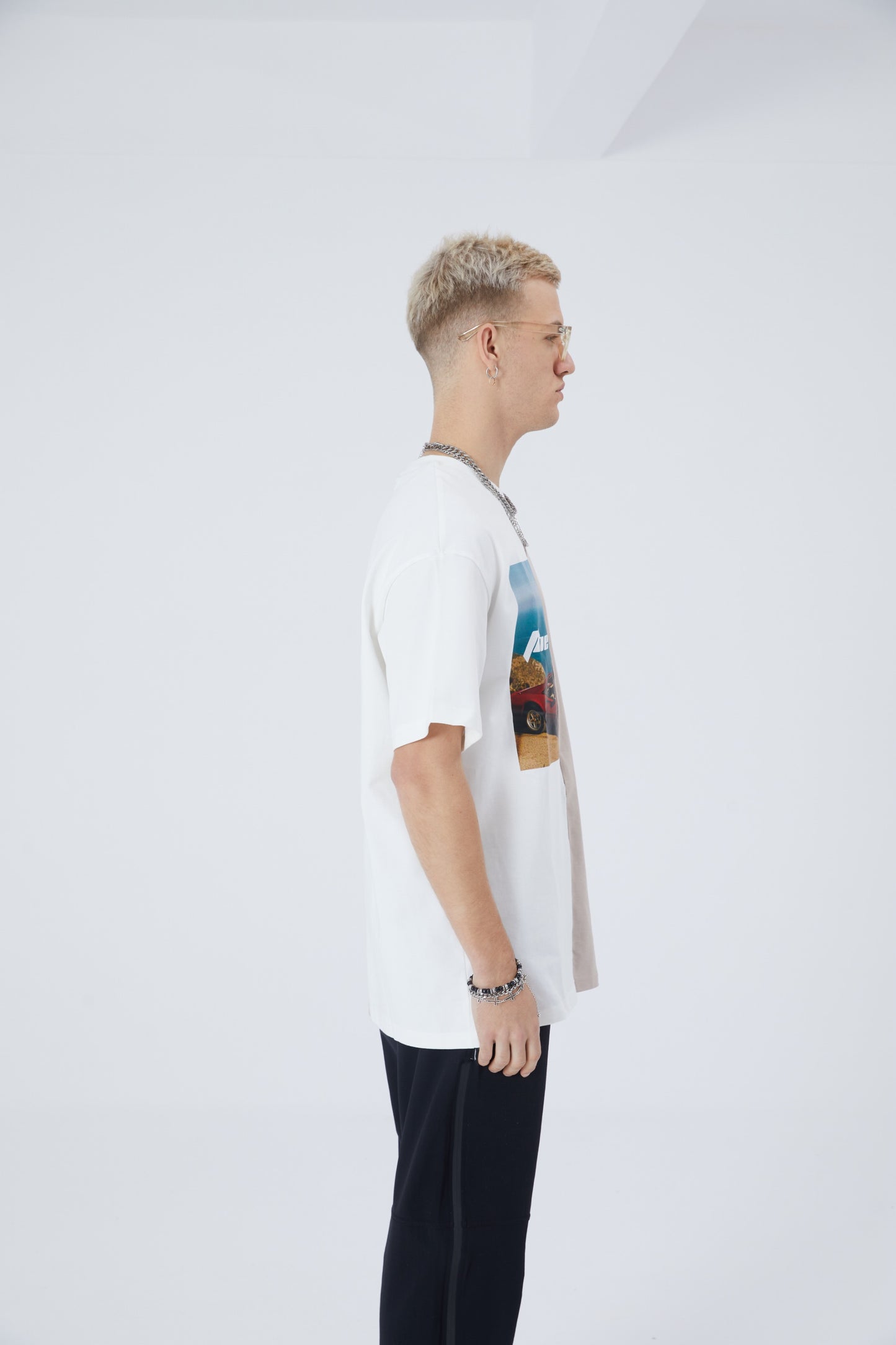 Herren T-Shirt Oversize Fit Cotton mit 320gsm Baumwolle Car Auto Shirt