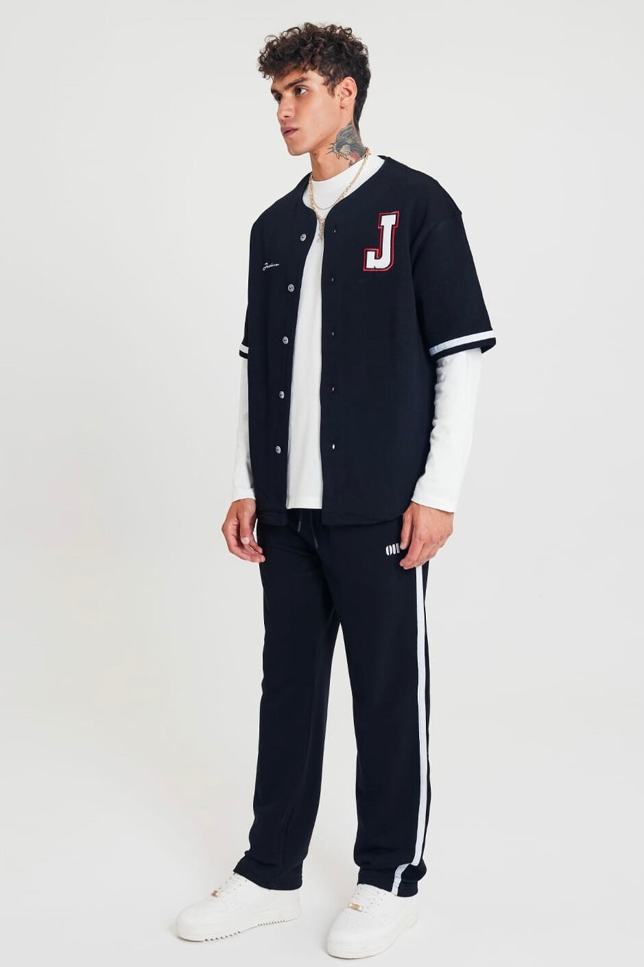 Set Baseball Hemd Hose Jogger Jogginganzug Sportanzug Oversize