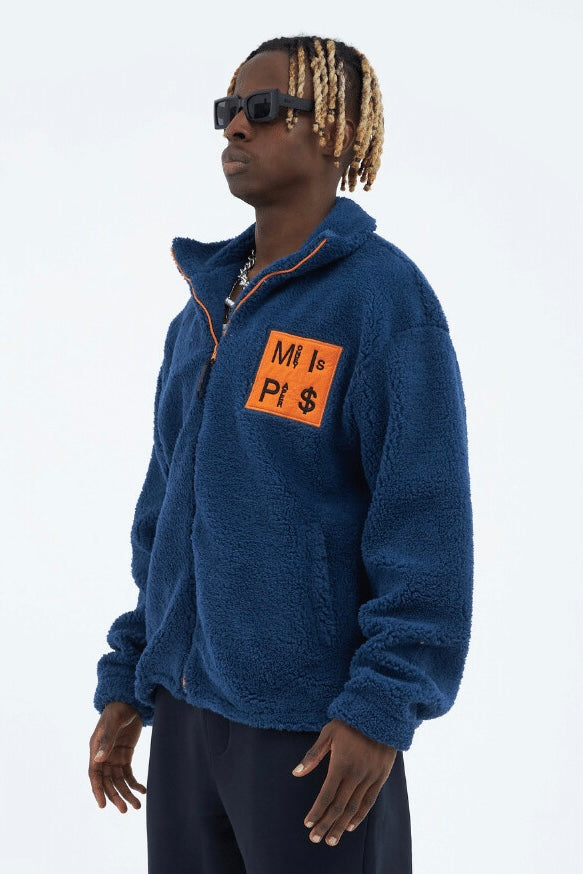 Teddy Jacket Money Is Paper Jacke Oversize Zipper