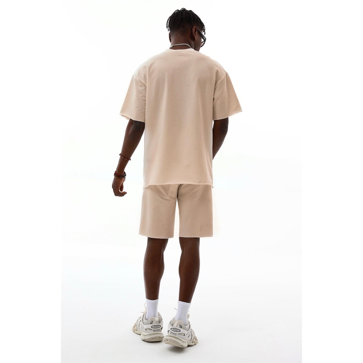 Sommer-Set für Herren - T-Shirt & kurze Joggerhose aus 100 % Polyester