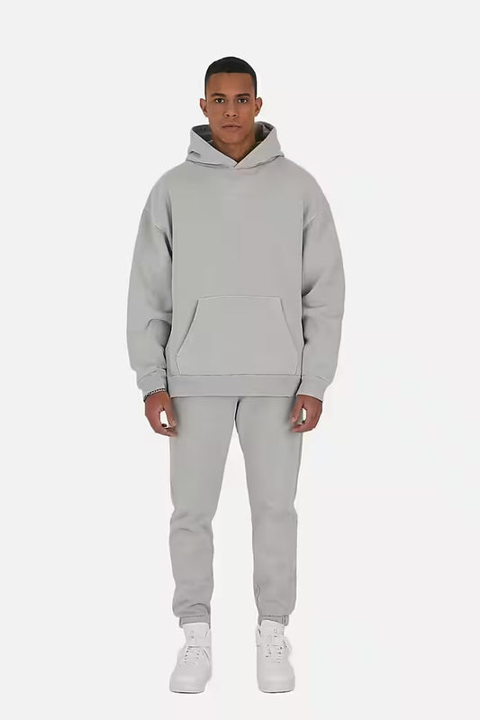 Set Jogger Hoodie 100% Baumwolle Cotton Trainingsanzug Hose Jogging Sportswear
