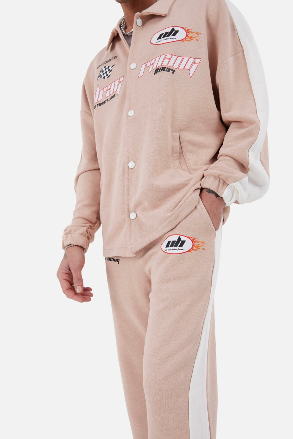 Trainingsanzug Set Drag Racing Freizeit Unisex Oversize