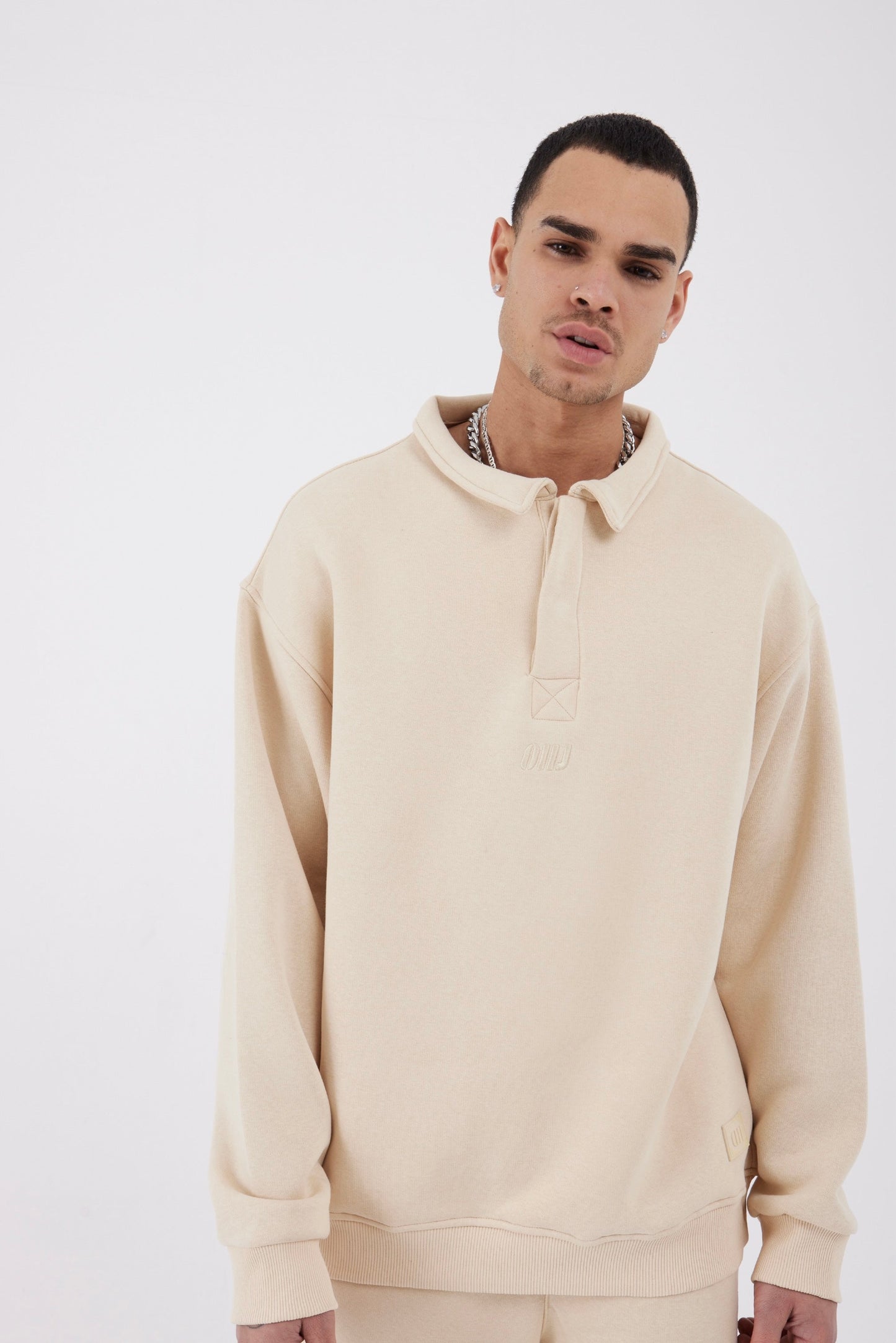 Jogginganzug Set Baumwolle Jogger Hoodie Pullover Oversize Fit