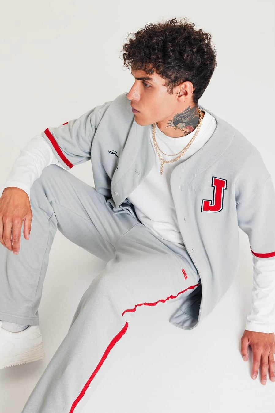 Set Baseball Hemd Hose Jogger Jogginganzug Sportanzug Oversize
