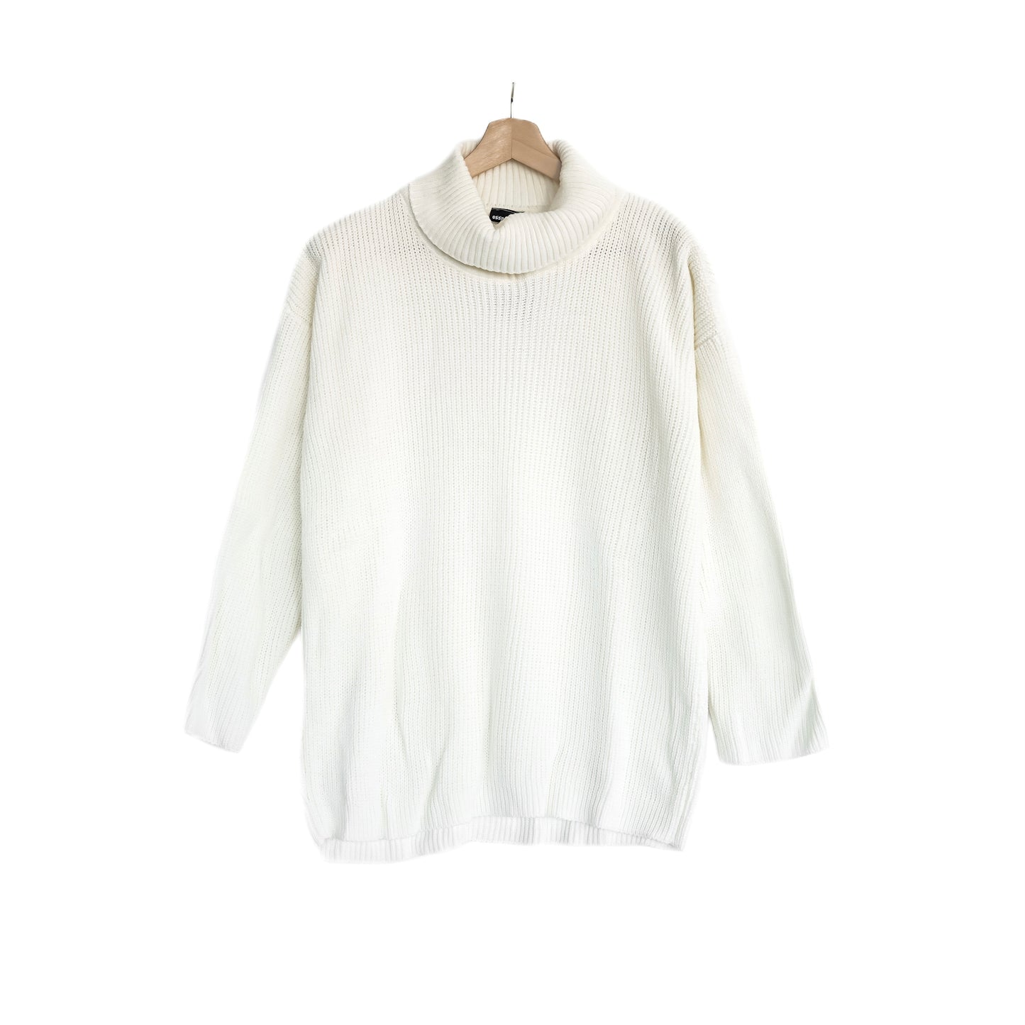 Männer Pullover mit Rollkragen, Drop Shoulder Oversize Fit Herren