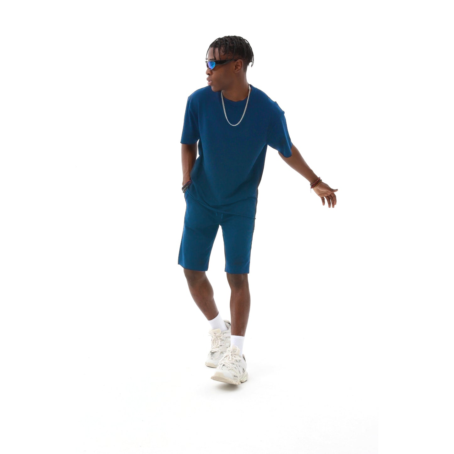 Sommer-Set für Herren - T-Shirt & kurze Joggerhose aus 100 % Polyester