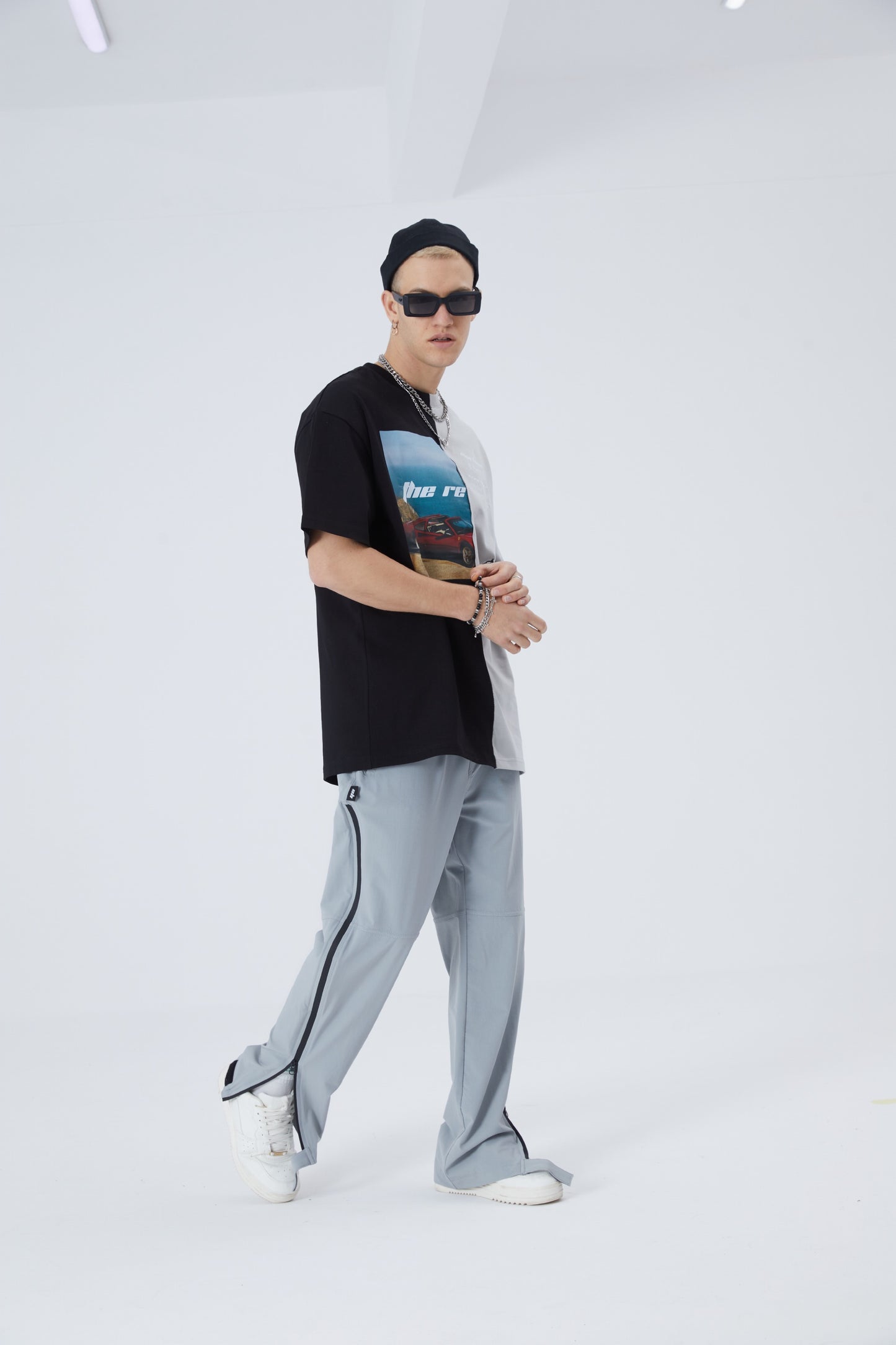 Herren T-Shirt Oversize Fit Cotton mit 320gsm Baumwolle Car Auto Shirt