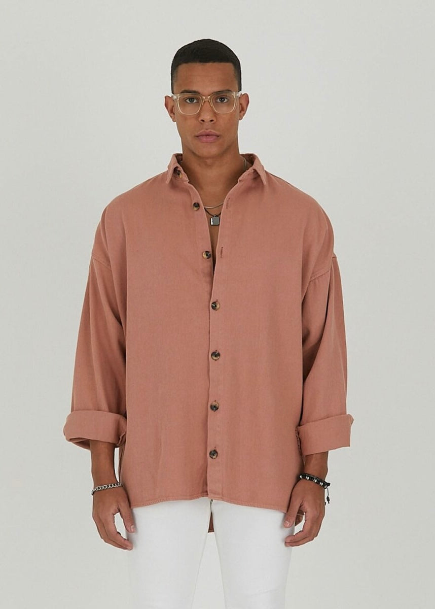 Jeanshemd Oversize Cotton Hemd 100% Baumwolle