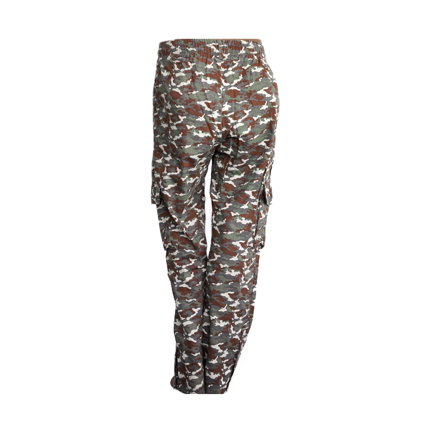 Camouflage Hose mit seitlichen Taschen und Knöpfen Unisex Jogger